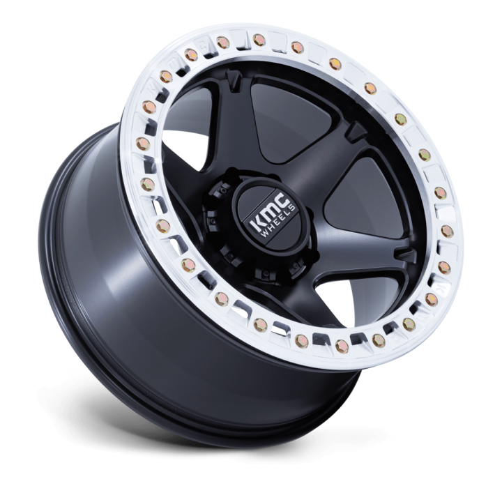 Felga aluminiowa KM238 VI BEADLOCK Satin Black W/ Machined Ring KMC - ujęcie 3