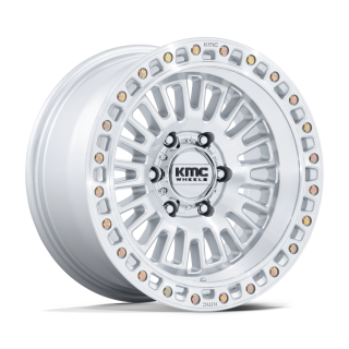 Felga aluminiowa KM554 AZTEC Gloss Silver W/ Machined Face KMC