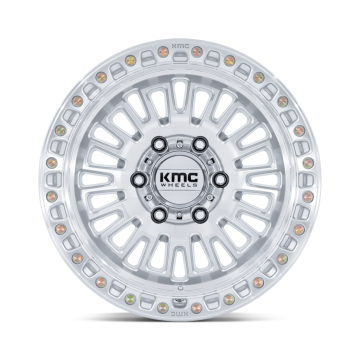 Felga aluminiowa KM554 AZTEC Gloss Silver W/ Machined Face KMC - ujęcie 2