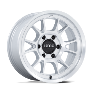 Felga aluminiowa KM729 RANGE Gloss Silver W/ Machined Face KMC