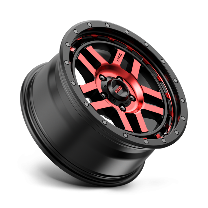 Felga aluminiowa KM540 RECON Gloss Black Machined W/ Red Tint KMC - ujęcie 3