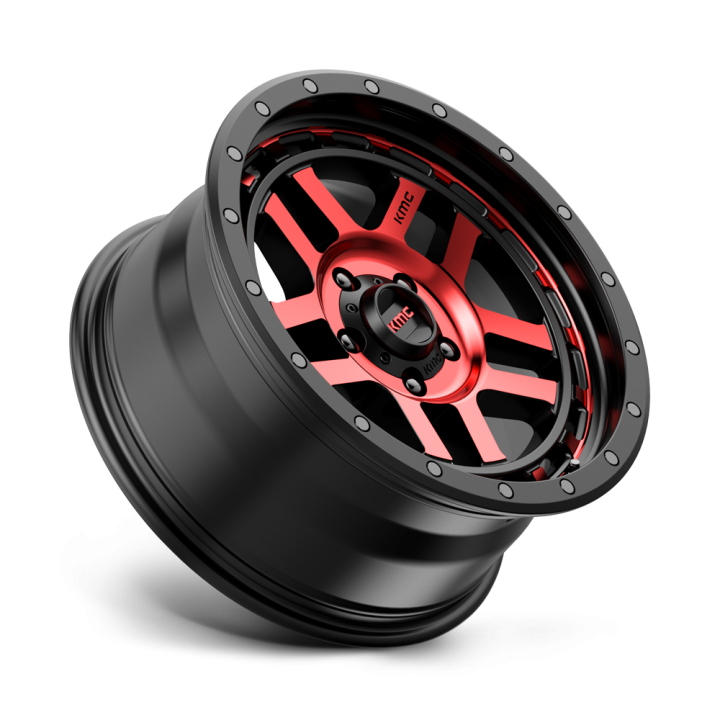Felga aluminiowa KM540 RECON Gloss Black Machined W/ Red Tint KMC - ujęcie 2