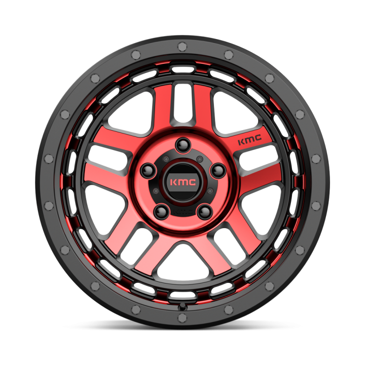 Felga aluminiowa KM540 RECON Gloss Black Machined W/ Red Tint KMC - ujęcie 3