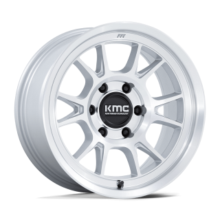 Felga aluminiowa KM729 RANGE Gloss Silver W/ Machined Face KMC
