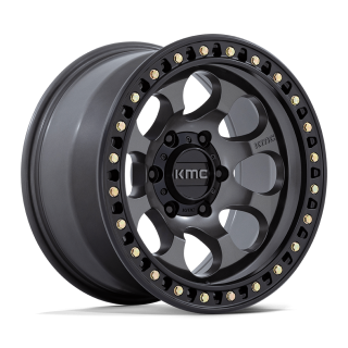 Felga aluminiowa KM550 RIOT SBL Anthracite W/ Satin Black Lip KMC