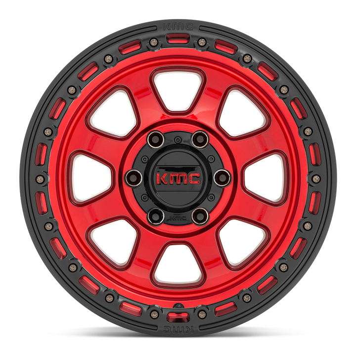 Felga aluminiowa KM548 CHASE Candy Red W/ Black Lip KMC - ujęcie 3