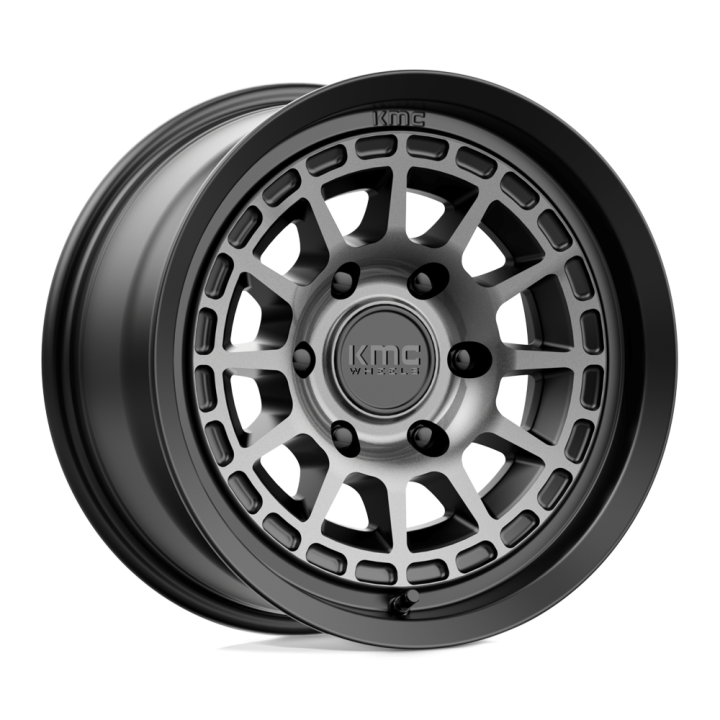 Felga aluminiowa KM719 CANYON Satin Black W/ Gray Tint KMC
