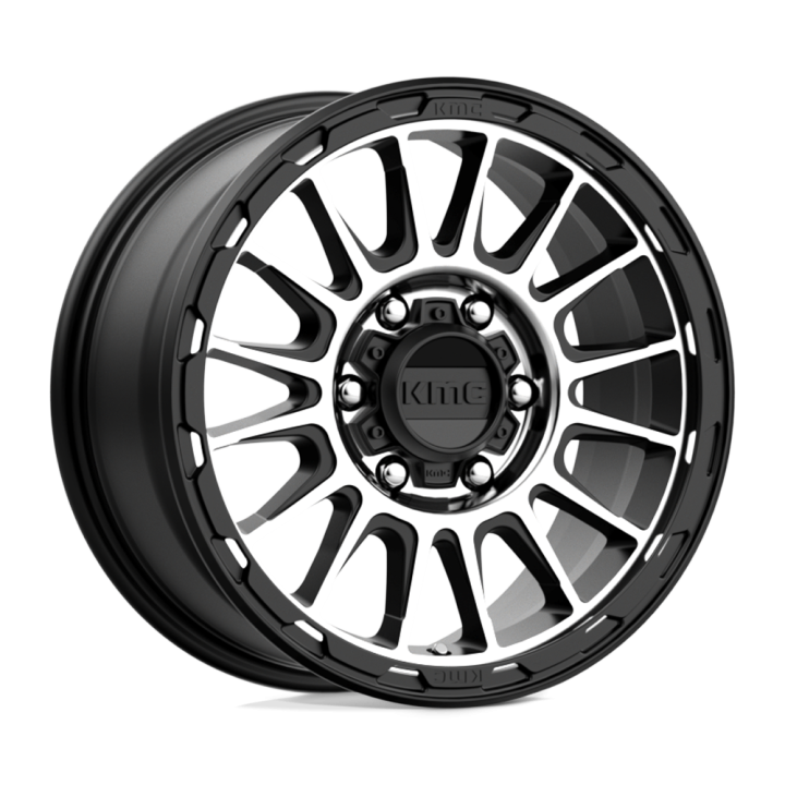 Felga aluminiowa KM542 IMPACT Satin Black Machined KMC