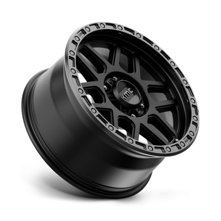 Felga aluminiowa KM544 MESA Satin Black W/ Gloss Black Lip KMC - ujęcie 3