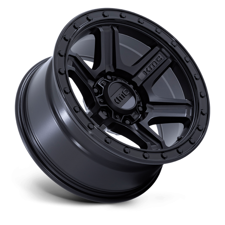 Felga aluminiowa KM551 OUTRUN Matte Black W/ Gloss Black Lip KMC - ujęcie 3