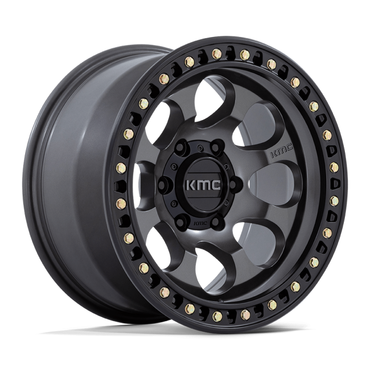 Felga aluminiowa KM550 RIOT SBL Anthracite W/ Satin Black Lip KMC