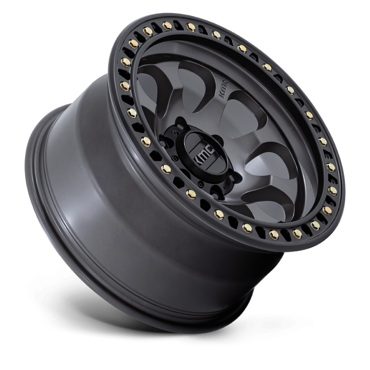 Felga aluminiowa KM550 RIOT SBL Anthracite W/ Satin Black Lip KMC - ujęcie 2