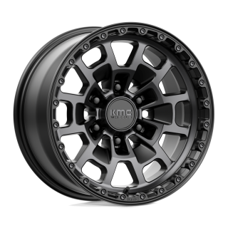 Felga aluminiowa KM718 SUMMIT Satin Black W/ Gray Tint KMC