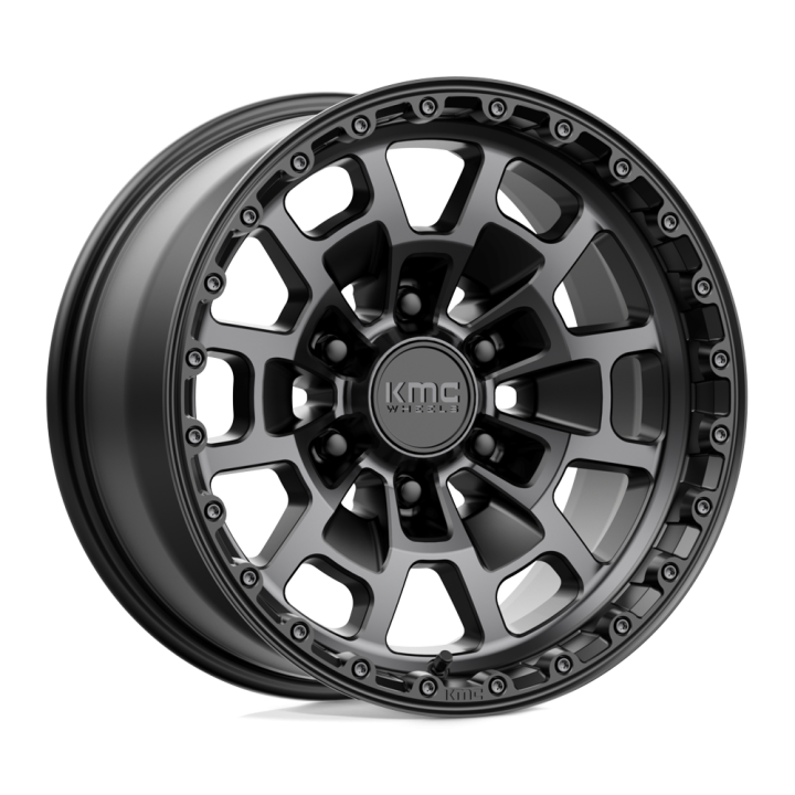 Felga aluminiowa KM718 SUMMIT Satin Black W/ Gray Tint KMC