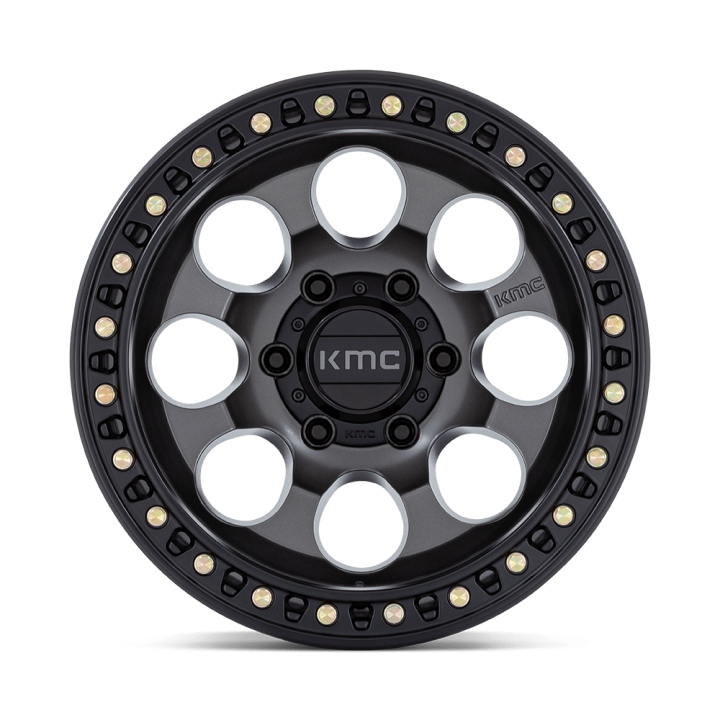 Felga aluminiowa KM550 RIOT SBL Anthracite W/ Satin Black Lip KMC - ujęcie 3