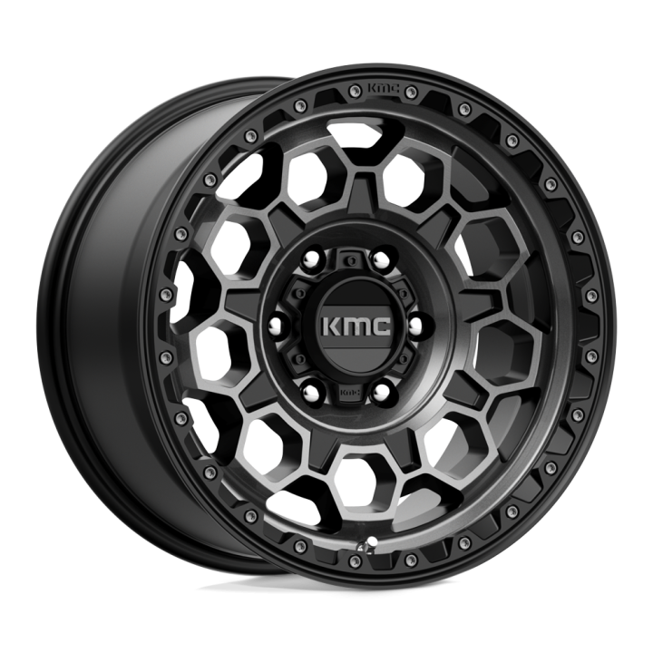 Felga aluminiowa KM545 TREK Satin Black W/ Gray Tint KMC