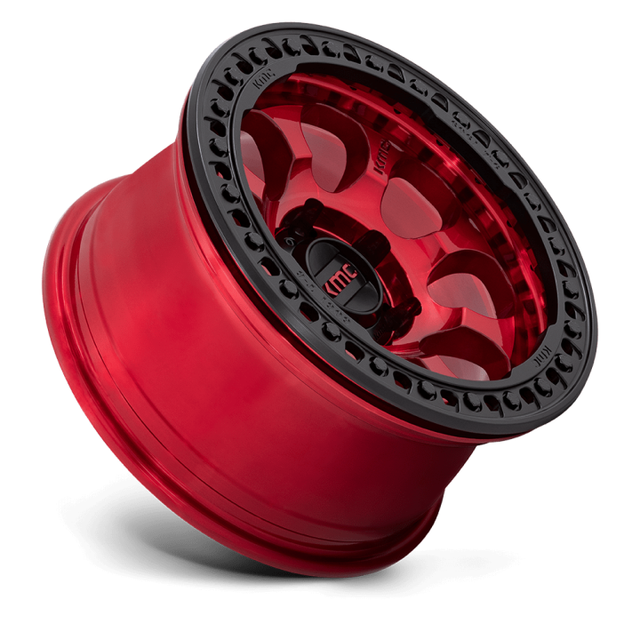Felga aluminiowa KM237 RIOT BEADLOCK Candy Red W/ Satin Black Ring KMC - ujęcie 2