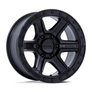Felga aluminiowa KM551 OUTRUN Matte Black W/ Gloss Black Lip KMC