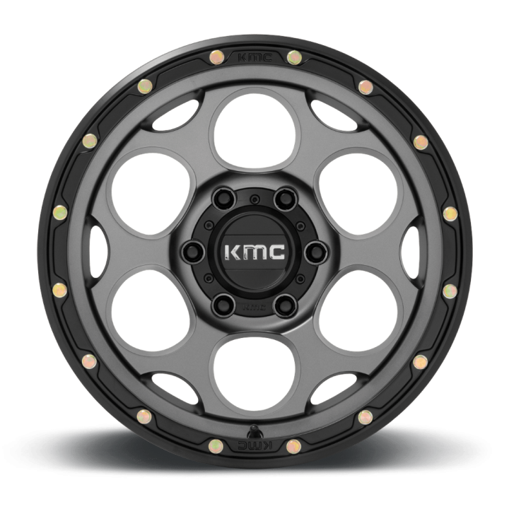 Felga aluminiowa KM541 DIRTY HARRY Satin Gray W/ Black Lip KMC - ujęcie 3