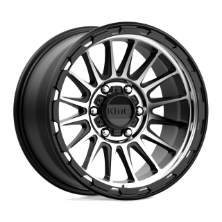 Felga aluminiowa KM542 IMPACT Satin Black Machined KMC