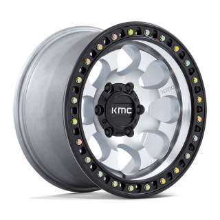 Felga aluminiowa KM550 RIOT SBL Machined W/ Satin Black Lip KMC