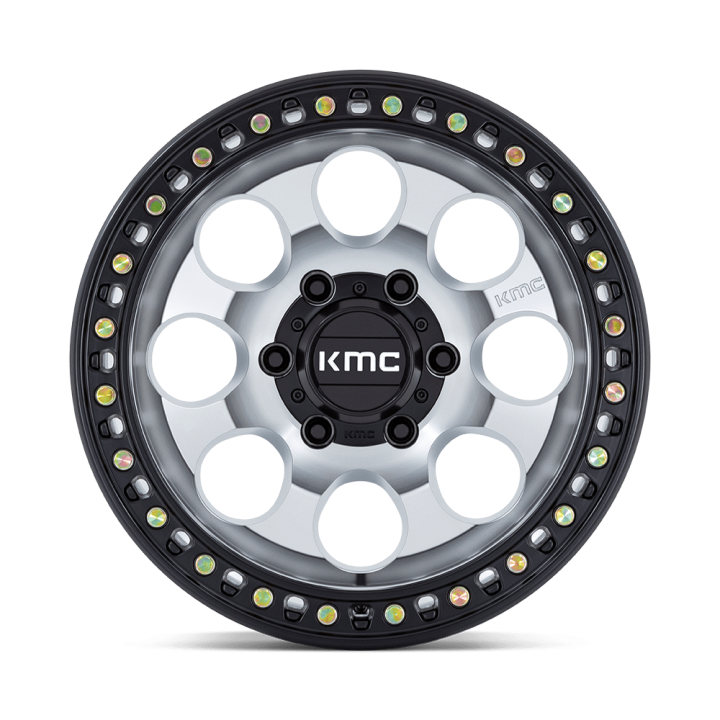 Felga aluminiowa KM550 RIOT SBL Machined W/ Satin Black Lip KMC - ujęcie 2