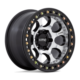 Felga aluminiowa KM237 RIOT BEADLOCK Machined Face Satin Black Windows & Ring KMC