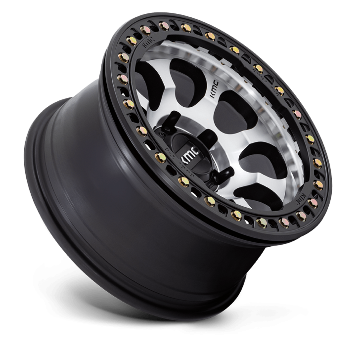 Felga aluminiowa KM237 RIOT BEADLOCK Machined Face Satin Black Windows & Ring KMC - ujęcie 3