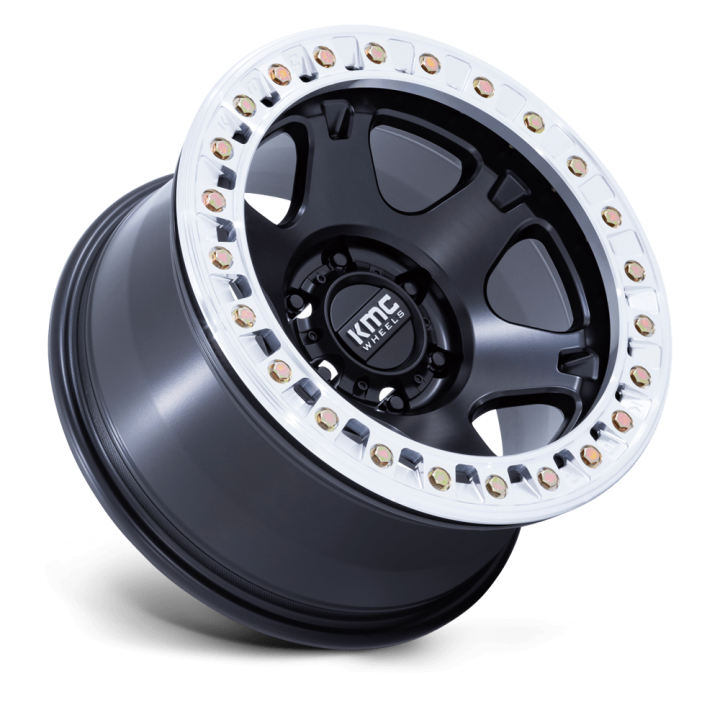 Felga aluminiowa KM238 VI BEADLOCK Satin Black W/ Machined Ring KMC - ujęcie 3