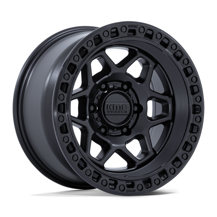 Felga aluminiowa KM553 TORX Matte Black W/ Gloss Black Lip KMC