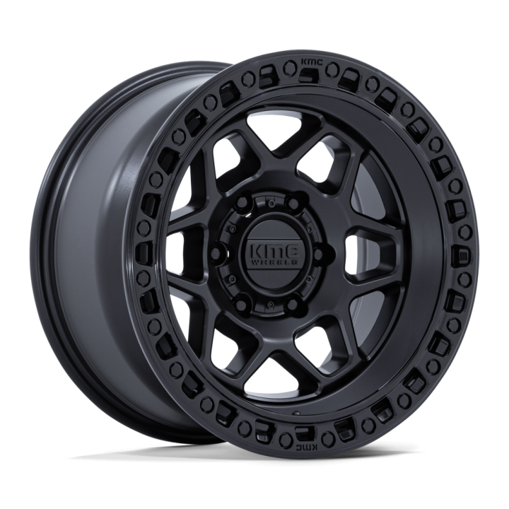 Felga aluminiowa KM553 TORX Matte Black W/ Gloss Black Lip KMC