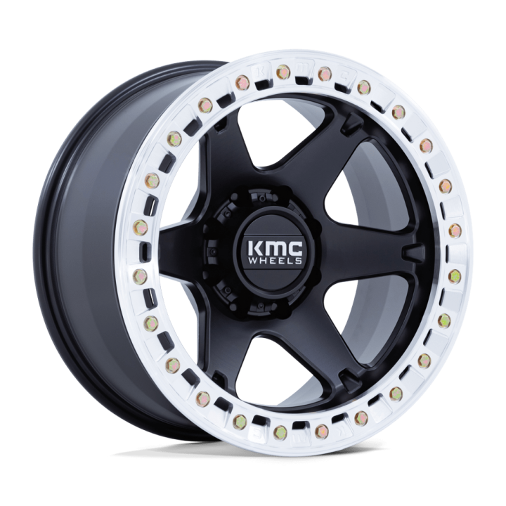 Felga aluminiowa KM238 VI BEADLOCK Satin Black W/ Machined Ring KMC