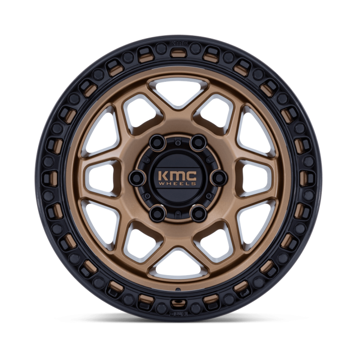Felga aluminiowa KM553 TORX Matte Bronze W Gloss Black Lip KMC - ujęcie 3