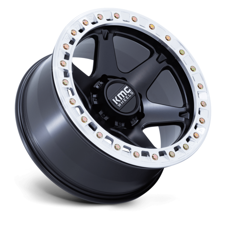 Felga aluminiowa KM238 VI BEADLOCK Satin Black W/ Machined Ring KMC - ujęcie 3