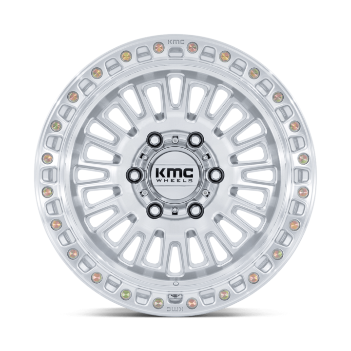 Felga aluminiowa KM554 AZTEC Gloss Silver W/ Machined Face KMC - ujęcie 2