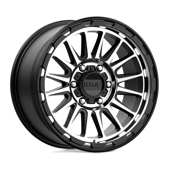 Felga aluminiowa KM542 IMPACT Satin Black Machined KMC