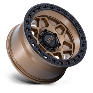 Felga aluminiowa KM553 TORX Matte Bronze W Gloss Black Lip KMC - ujęcie 2