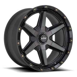 Felga aluminiowa KM101 Tempo Satin Black W/ Gray Tint KMC