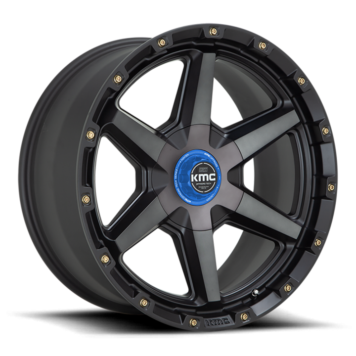 Felga aluminiowa KM101 Tempo Satin Black W/ Gray Tint KMC - ujęcie 2