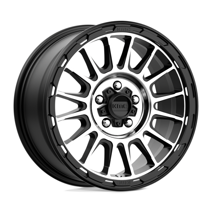 Felga aluminiowa KM542 Impact Satin Black Machined KMC