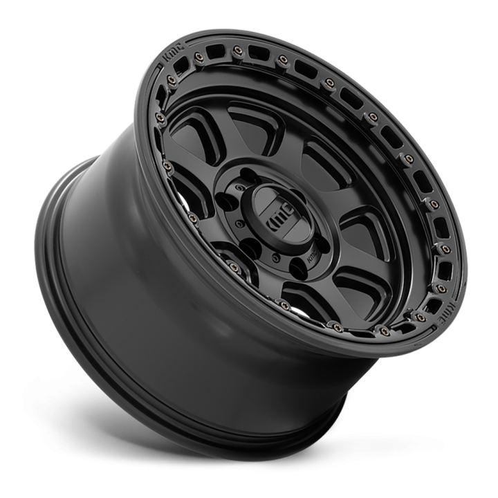 Felga aluminiowa KM548 Chase Satin Black W/ Gloss Black LIP KMC - ujęcie 2