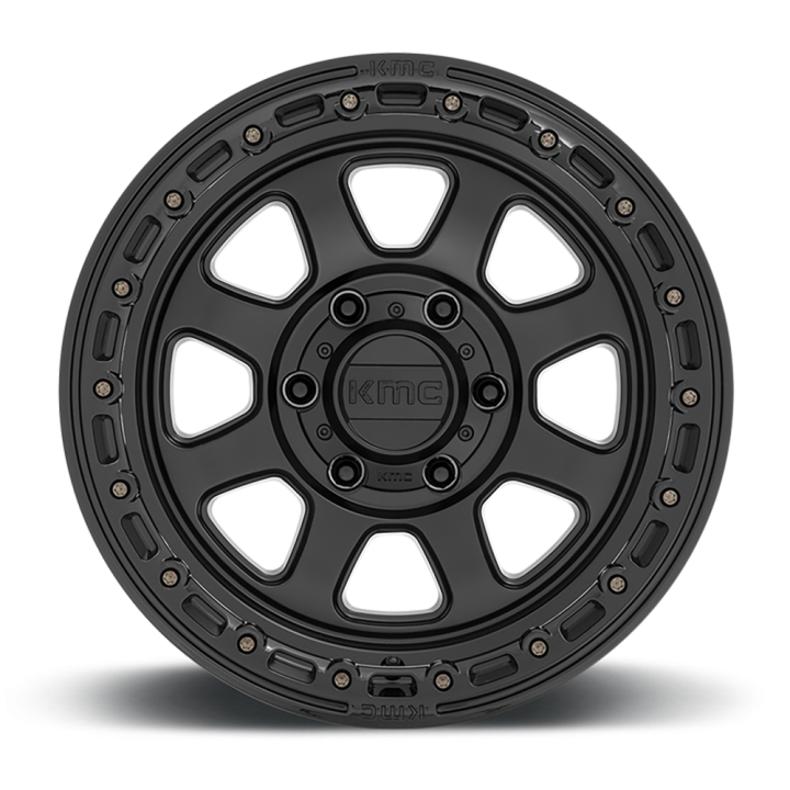 Felga aluminiowa KM548 Chase Satin Black W/ Gloss Black LIP KMC - ujęcie 3