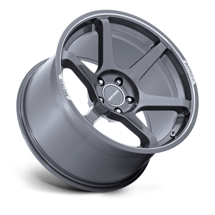 Felga aluminiowa MR160 BATTLE VI Gloss Gunzilla W/ Machined Lip MOTEGI RACING - ujęcie 2