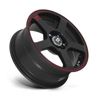 Felga aluminiowa MR116 FS5 Matte Black W/ Red Stripe MOTEGI RACING - ujęcie 2