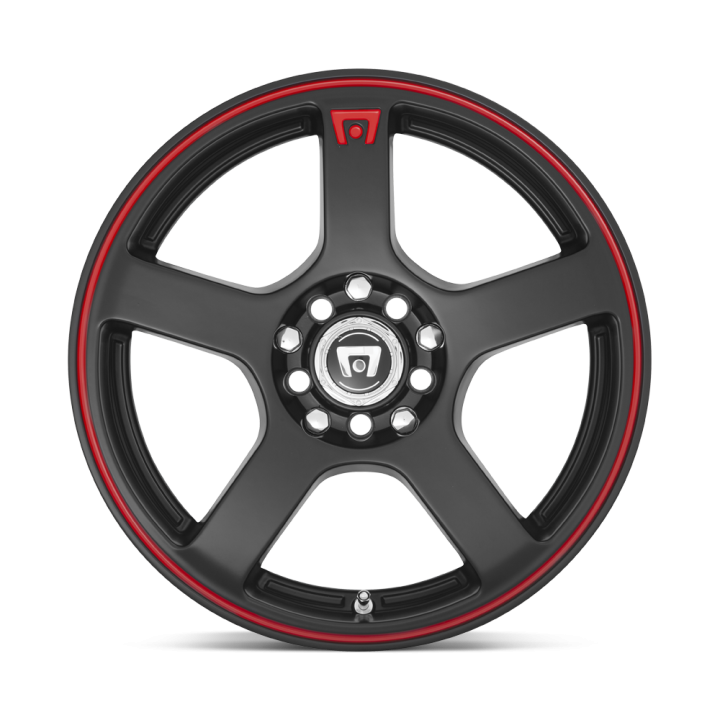 Felga aluminiowa MR116 FS5 Matte Black W/ Red Stripe MOTEGI RACING - ujęcie 3