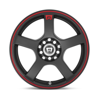 Felga aluminiowa MR116 FS5 Matte Black W/ Red Stripe MOTEGI RACING - ujęcie 2