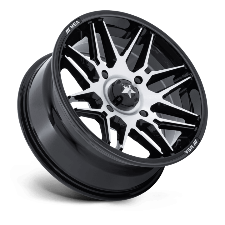 Felga aluminiowa M52 RADAR UTV Gloss Black Machined MSA - ujęcie 2