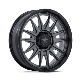 Felga aluminiowa M55 COMMANDER UTV Matte Gunmetal W/ Matte Black Lip MSA
