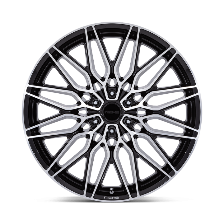 Felga aluminiowa NC278 CALABRIA 6 Gloss Black W/ Machined NICHE ROAD WHEELS - ujęcie 3