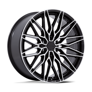 Felga aluminiowa NC278 CALABRIA 6 Gloss Black W/ Machined NICHE ROAD WHEELS